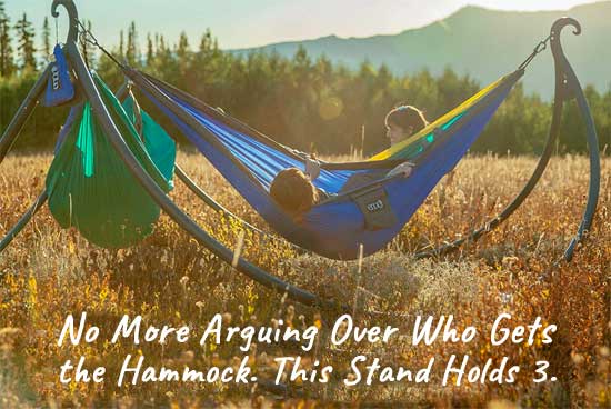 3-Hammock Stand - Portable Steel Frame Prevent Family Arguments