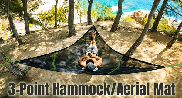 Levitat 3-Point Hammock - Aerial Mat for Sleeping, Exercise, Camping and More