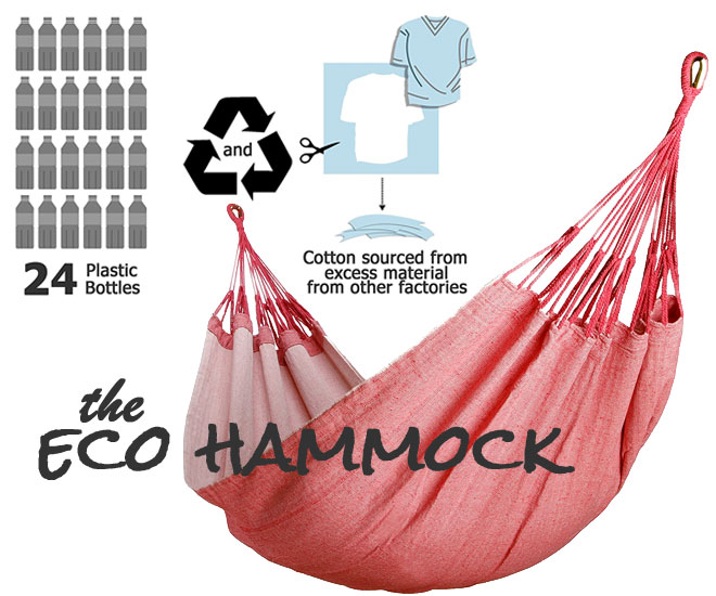 The Eco Hammock: Made from Recycled Recycled Materials, Ultra Soft and Sturdy
