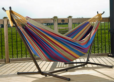 Free Standing Hammock with Stand Supports 1-2 People