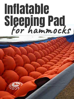 Inflatable Sleeping Pad for Hammocks