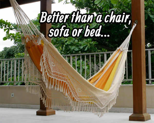 Novica Hammock: Better tha a Chair, Sofa or Bed...