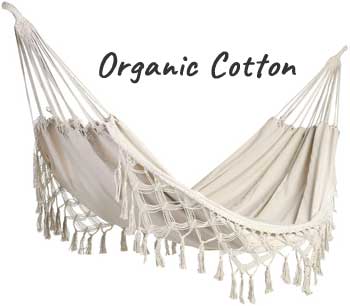Organic Cotton Macrame Hammock for Indoor Hammock Beds